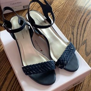 Navy blue wedges